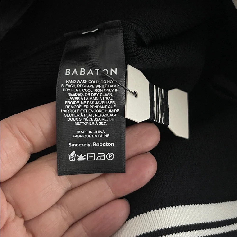 Aritzia Babaton Sculpt Knit Stretch Black Pencil Skir Knee Length Sz Medium New